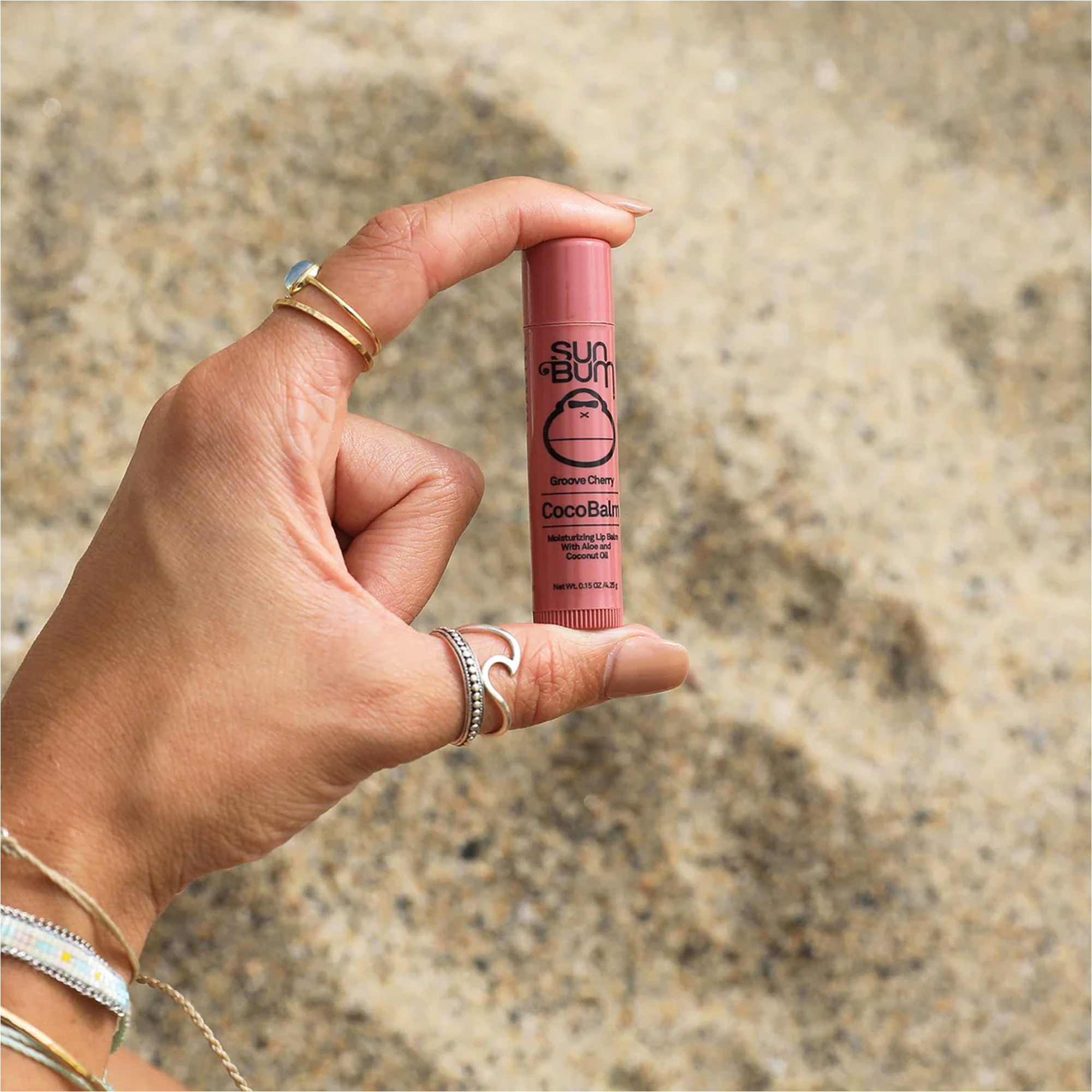 2026 Sun Bum CocoBalm Hydraterende Lippenbalsem 4.25g - Groove Cherry
